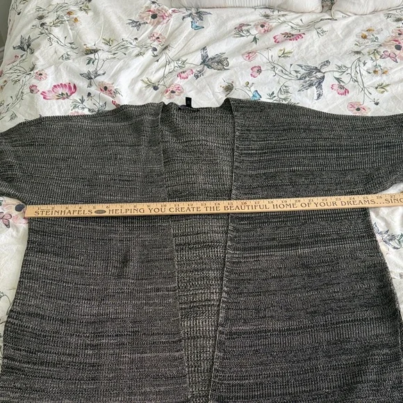 Eileen Fisher Black and Cream Knit Cardigan - Picture 5 of 7